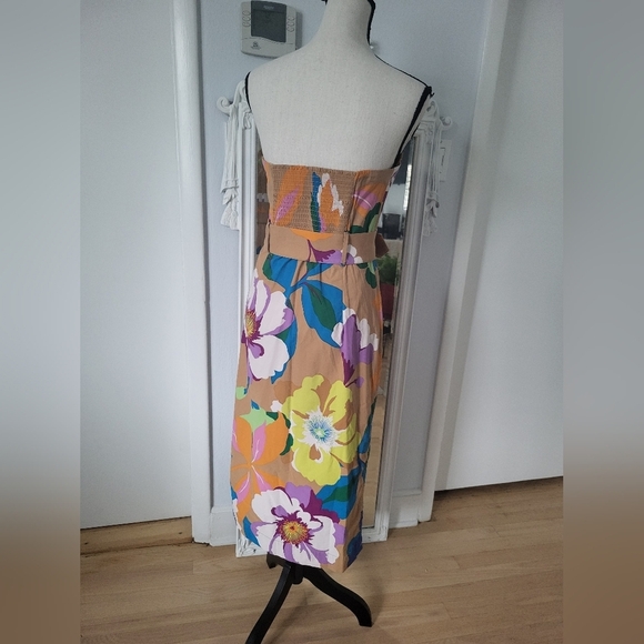 Maeve/ Anthropologie Floral Strapless Midi Skirt - Picture 8 of 11